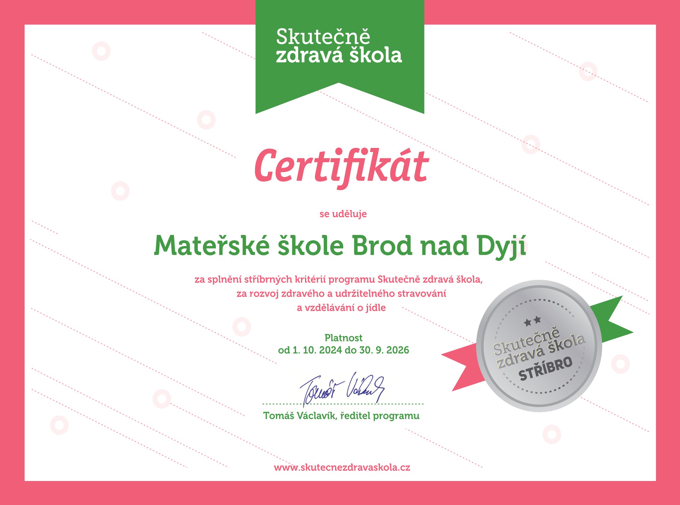 SKUTEČNĚ ZDRAVÁ ŠKOLKA