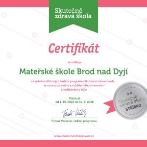 SKUTEČNĚ ZDRAVÁ ŠKOLKA